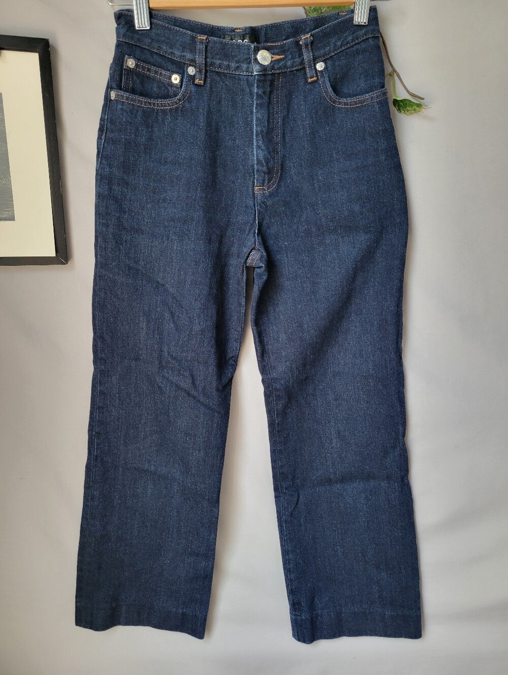 A.P.C. Sailor Straight Leg Cropped Denim Jean Dark Indigo 24
